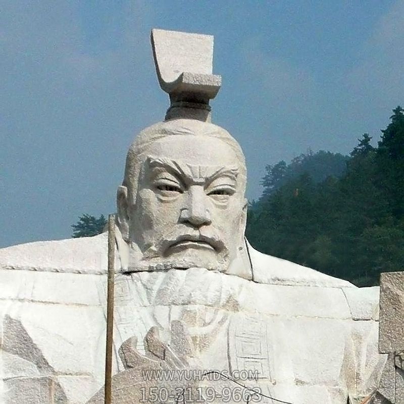 园林景观大型大理石汉武帝刘彻石雕头像博鱼网页版