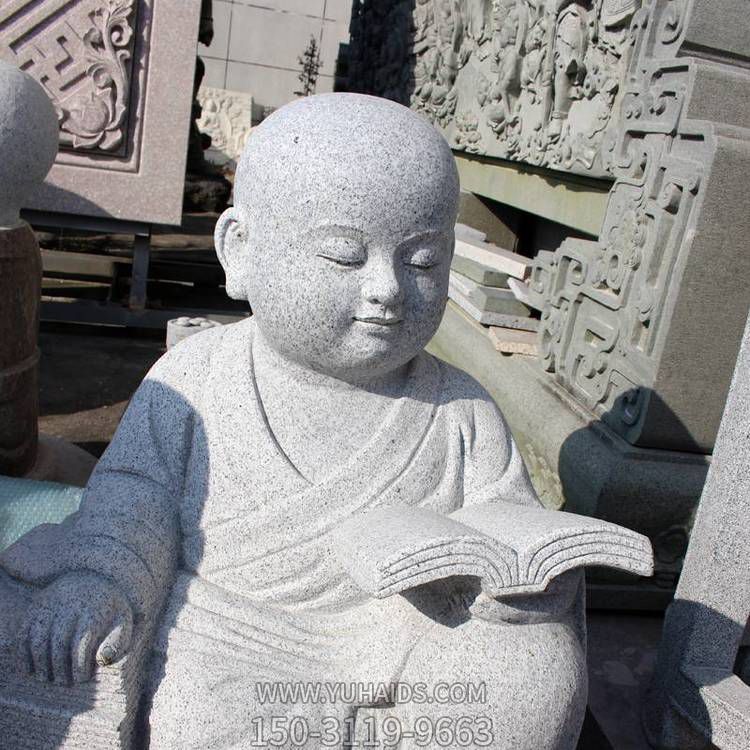 景区寺院摆放大理石小沙弥敲木鱼博鱼网页版