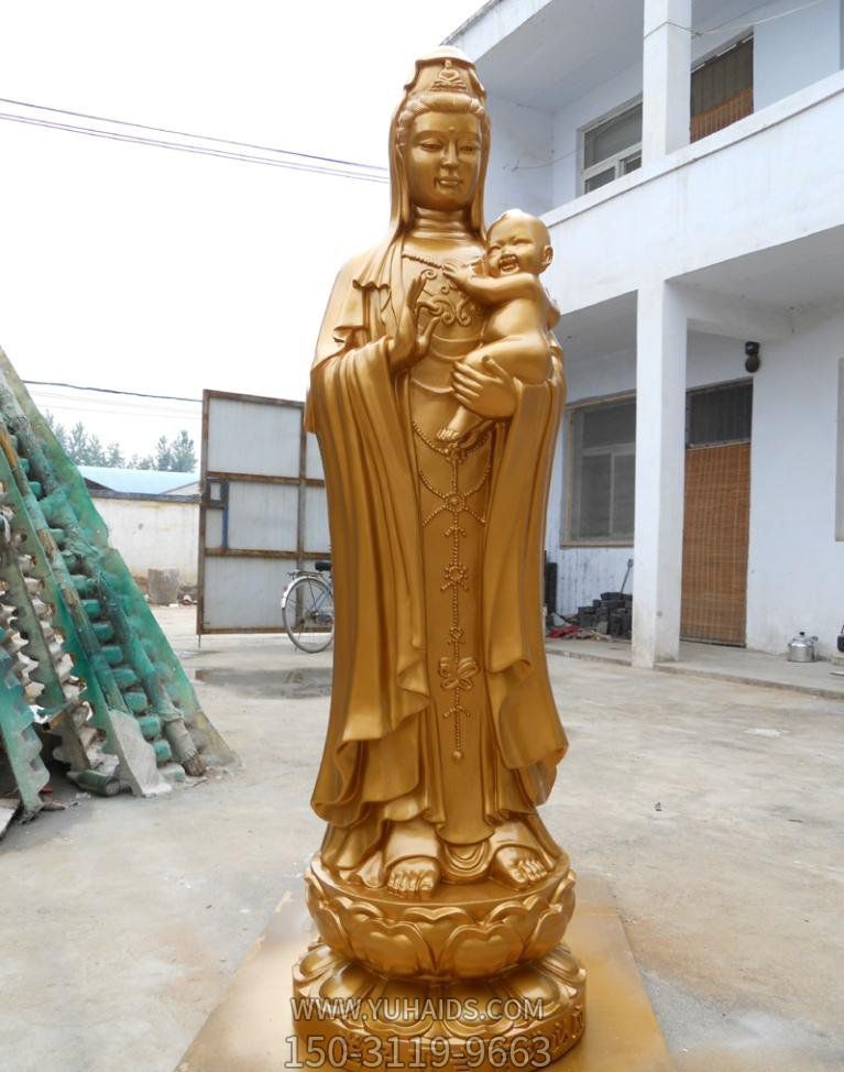 寺庙立式铜雕送子观音博鱼网页版