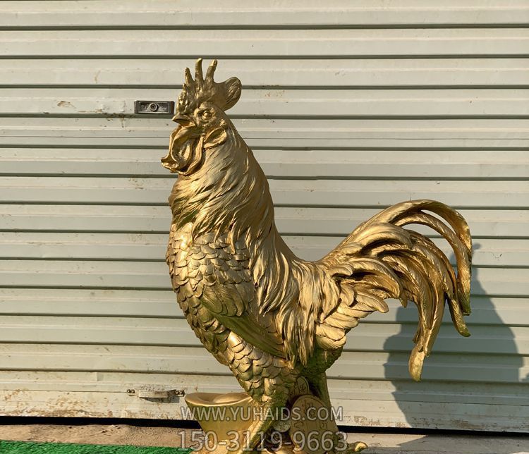 街道公园行走的玻璃钢喷漆鸡博鱼网页版