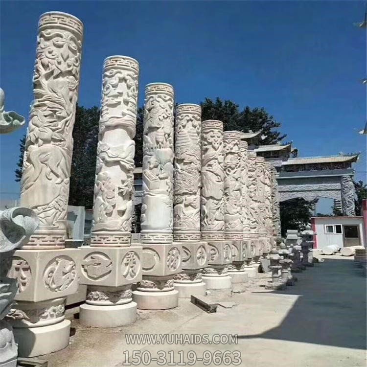 浮雕大型户外园林景观石柱博鱼网页版