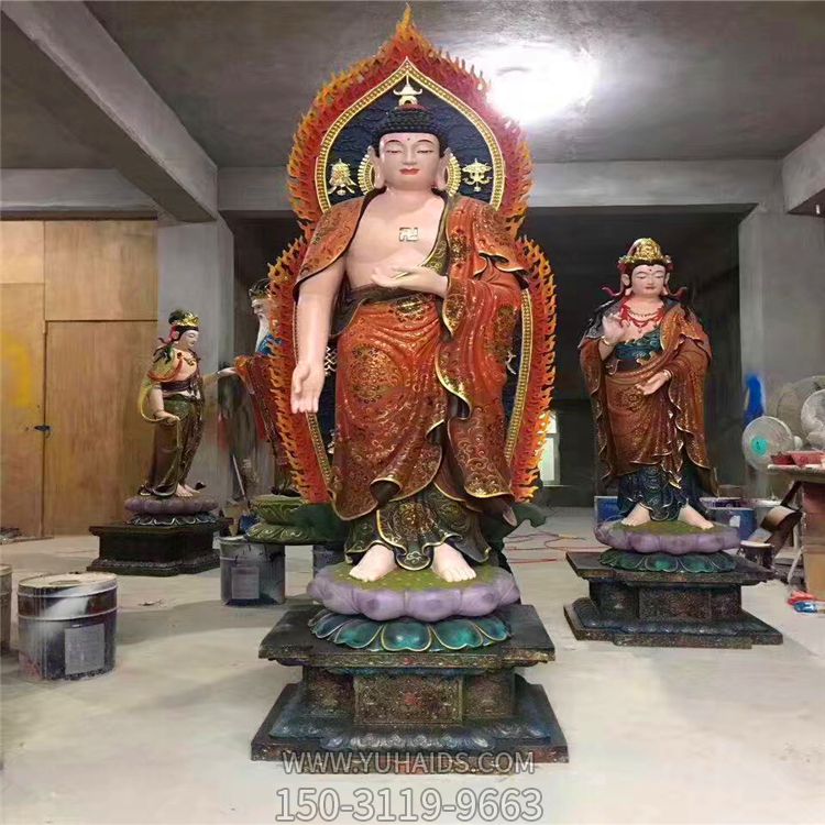 寺庙供奉神佛玻璃钢三圣博鱼网页版