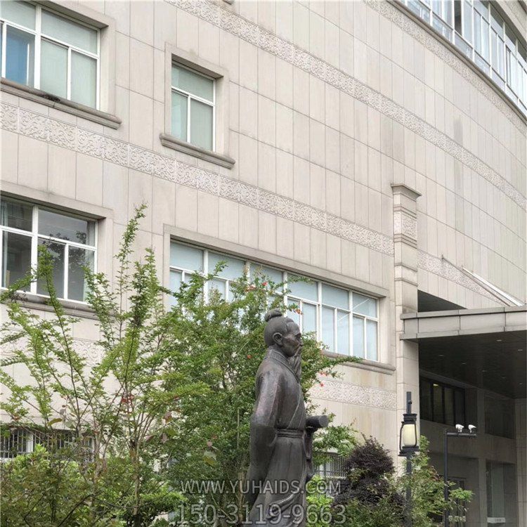 校园广场大型玻璃钢仿铜园林景观古代人物博鱼网页版