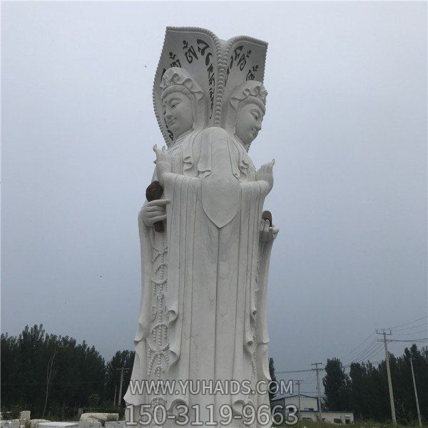 大理石石雕户外园林景观大型观世音博鱼网页版