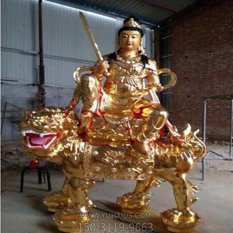 玻璃钢景区寺庙大型文姝普贤博鱼网页版