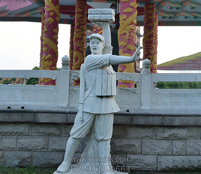 广场景观石雕 董存瑞博鱼网页版