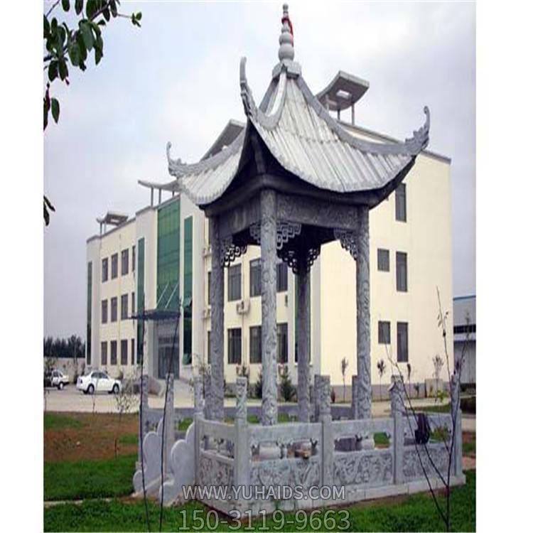 公园景区摆放仿古大理石中式凉亭博鱼网页版