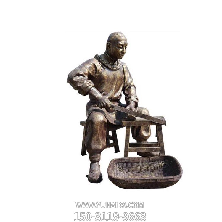 中药文化玻璃钢仿铜中药制作人物小品博鱼网页版