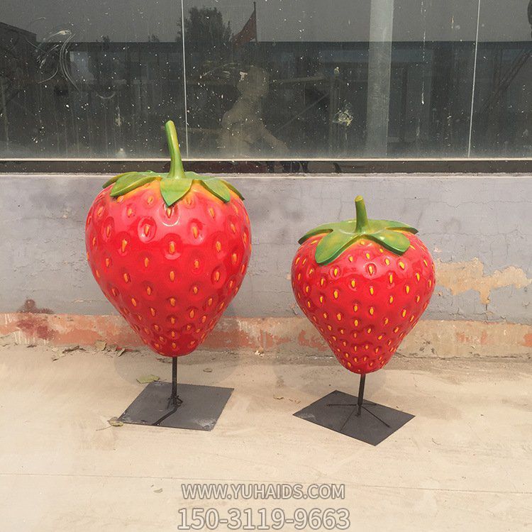 玻璃钢仿真水果户外农场草莓博鱼网页版