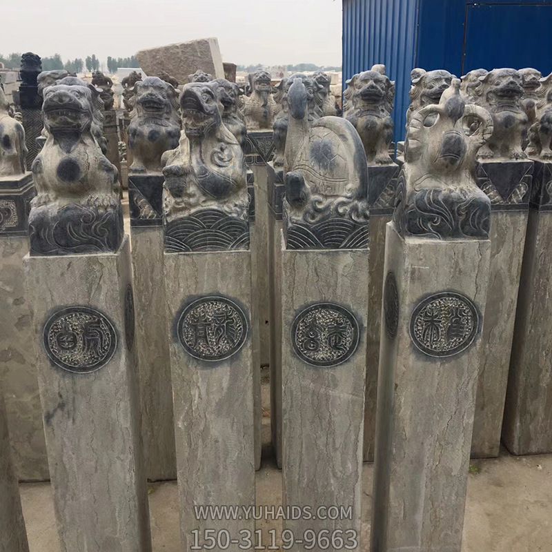 四神兽辟邪镇宅庭院摆放拴马柱摆放博鱼网页版