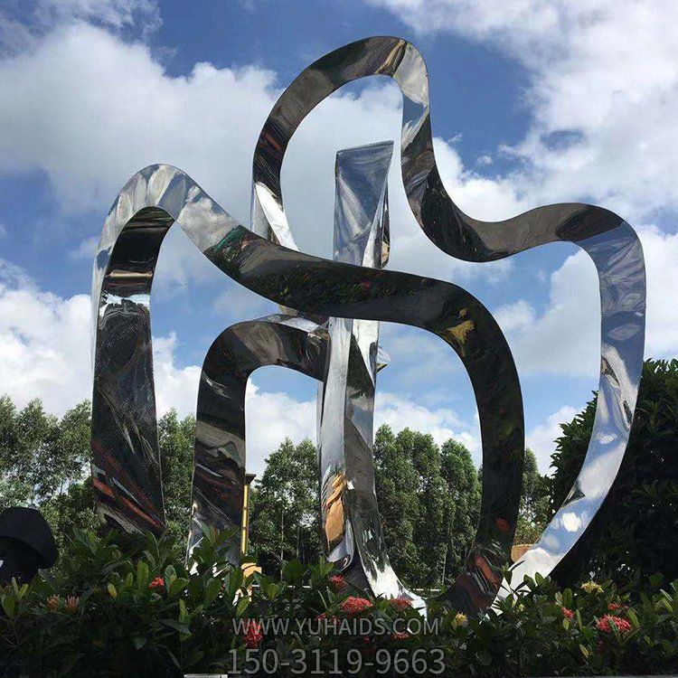 园林户外不锈钢几何抽象景观博鱼网页版