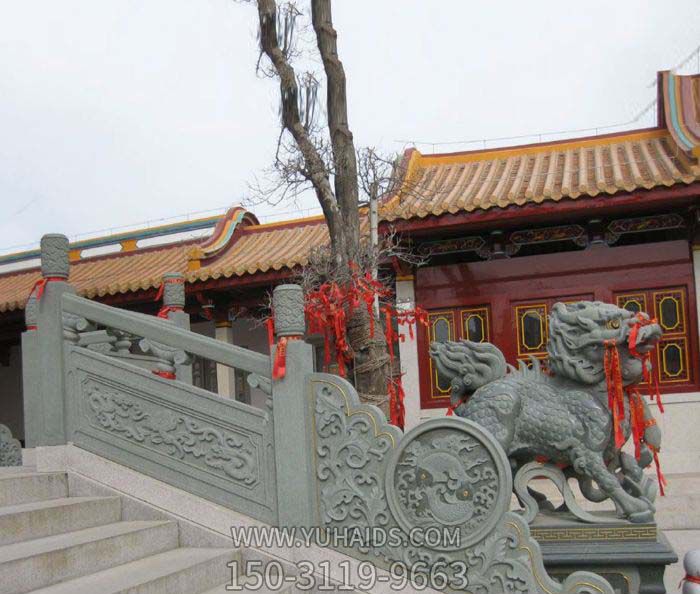 寺院台阶楼梯扶手青石仿古栏杆博鱼网页版