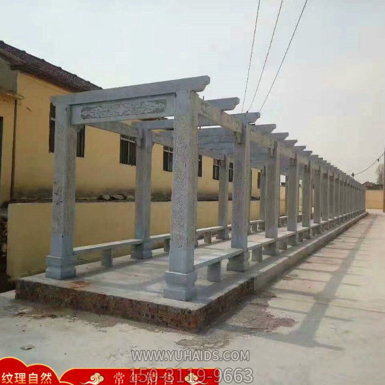 大理石户外景区公园石雕长廊博鱼网页版