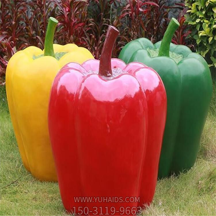 玻璃钢彩绘卡通仿真蔬菜青椒博鱼网页版