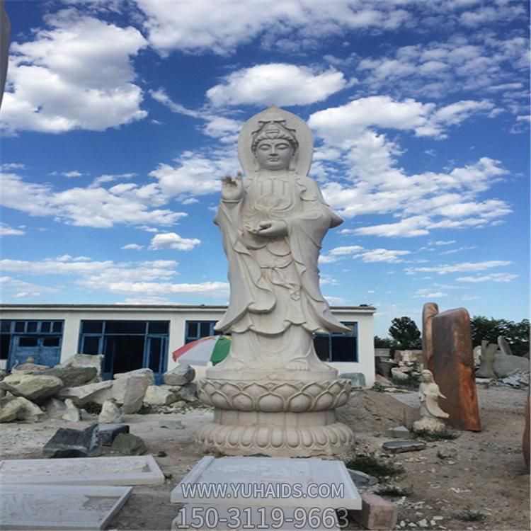 景点户外摆放大理石雕刻滴水观音雕像博鱼网页版