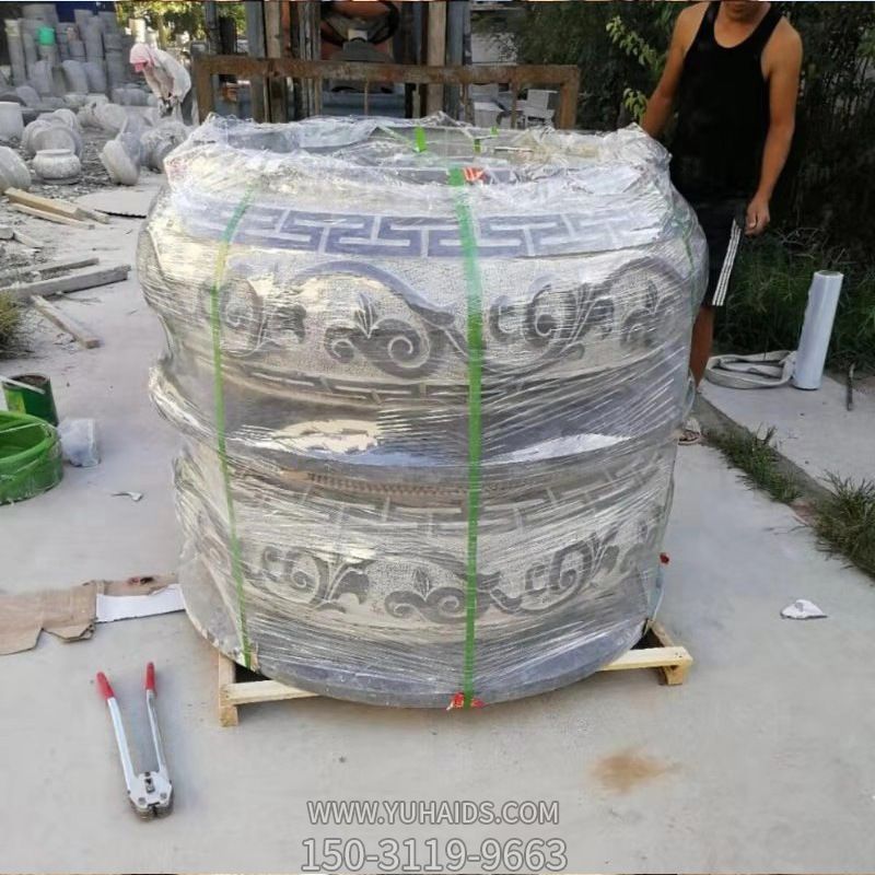 景区园林摆放柱顶石老石墩柱基石柱础石鼓石门墩装饰摆件博鱼网页版