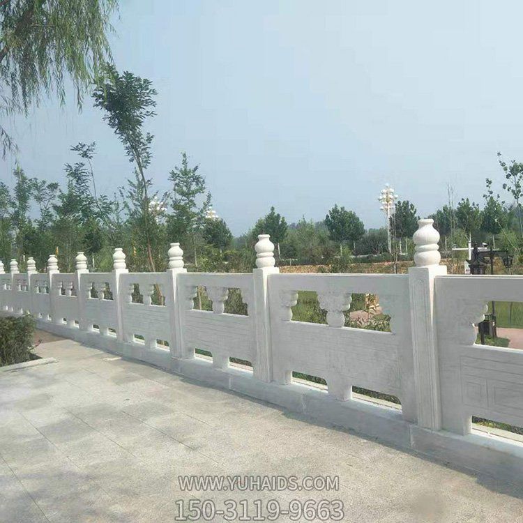 园林户外河道大理石石雕栏杆栏板博鱼网页版