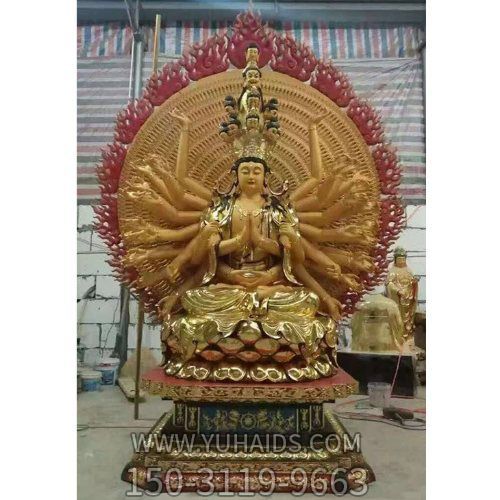 园林寺庙大型铜雕千手观音博鱼网页版