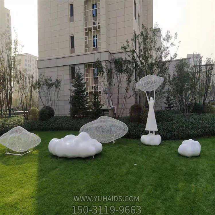 不锈钢创意镂空户外园林祥云博鱼网页版