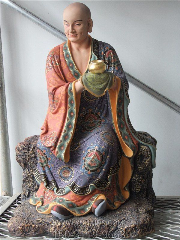 玻璃钢彩绘大型景观十八罗汉博鱼网页版