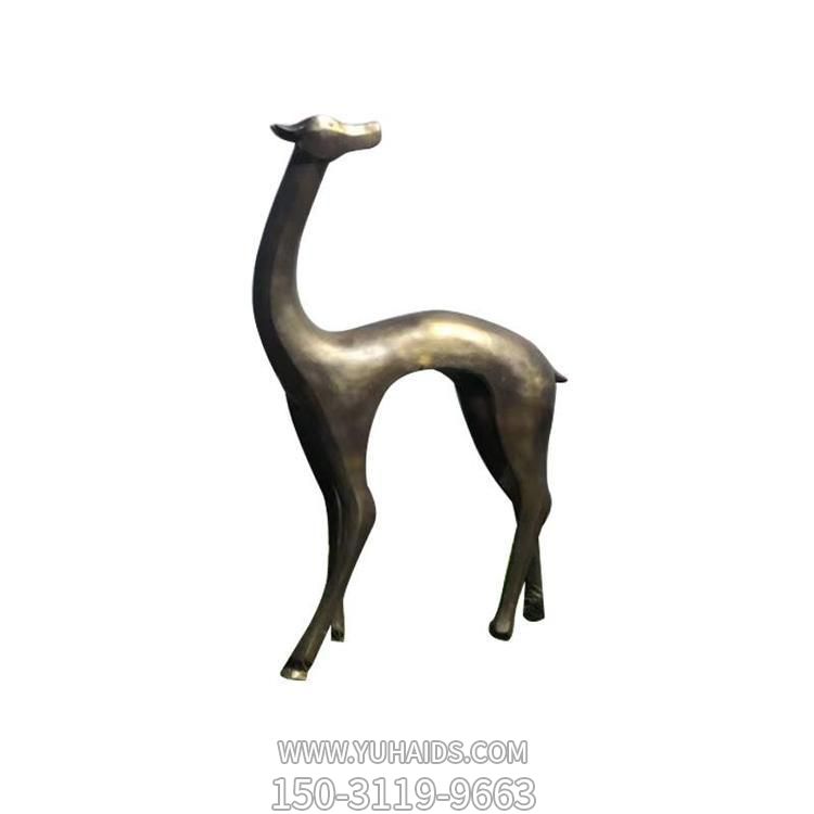 抽象仿铜鹿，玻璃钢材质喷漆博鱼网页版