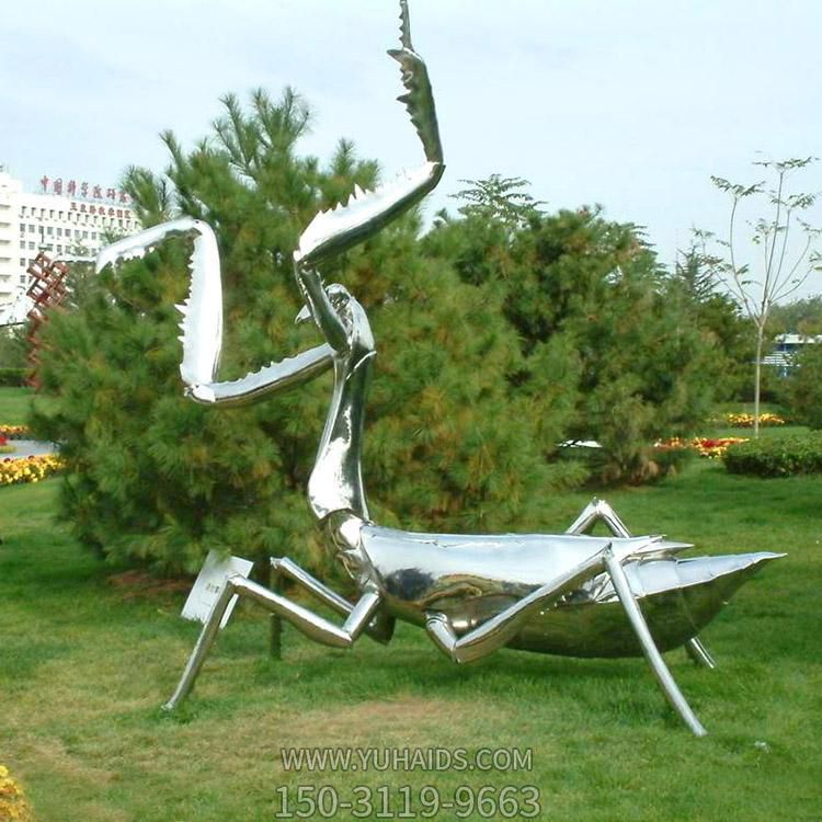 镜面不锈钢户外园林景观螳螂博鱼网页版