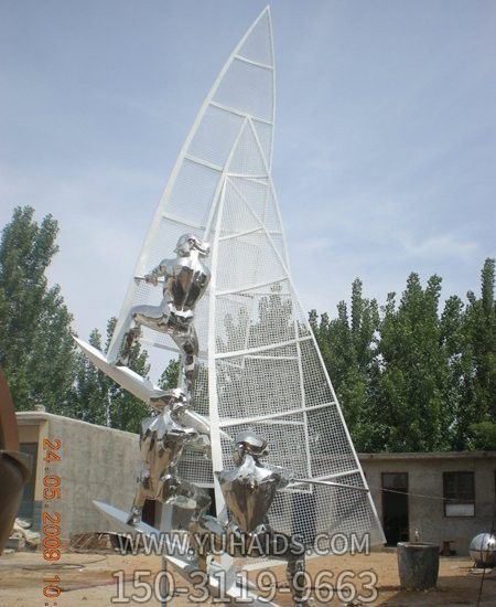 儿童游乐场体育园三人帆船比赛镜面不锈钢帆船博鱼网页版