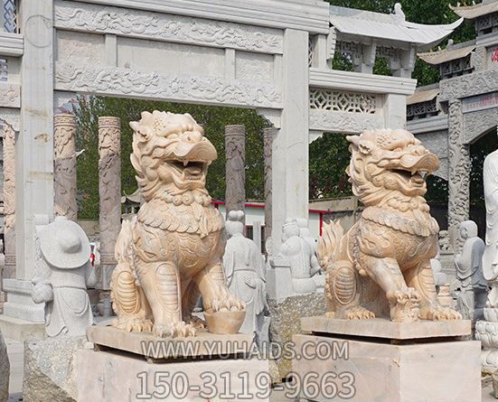 故宫门口晚霞红石雕神兽麒麟博鱼网页版