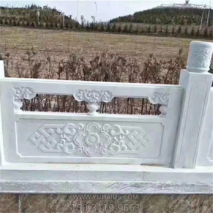 汉白玉石雕园林大型浮雕创意围栏博鱼网页版