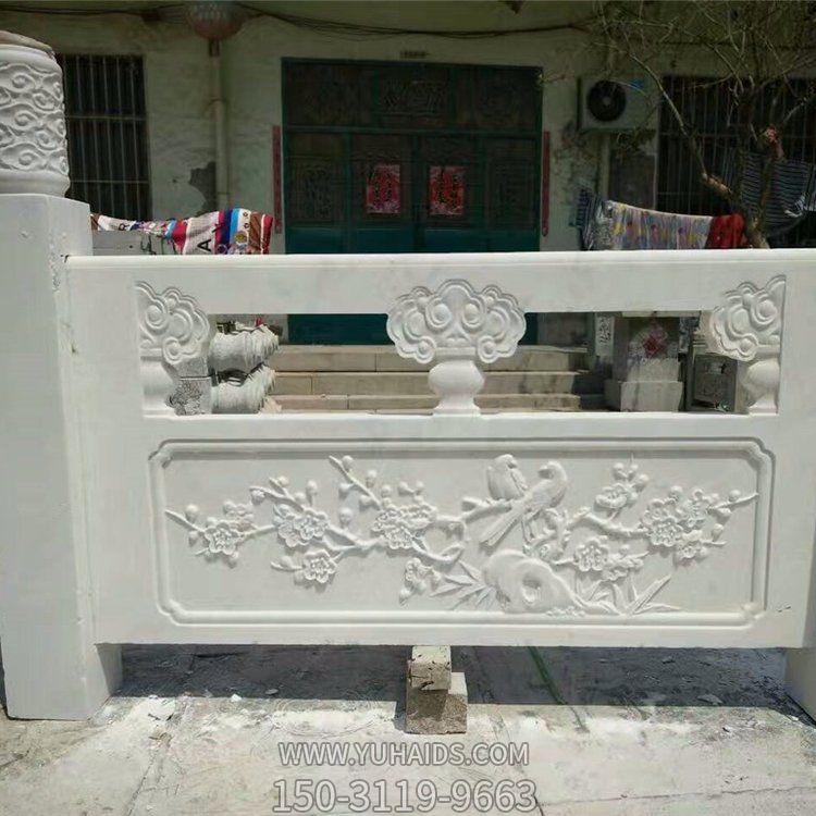 石雕汉白玉栏杆升旗台河道防护栏博鱼网页版