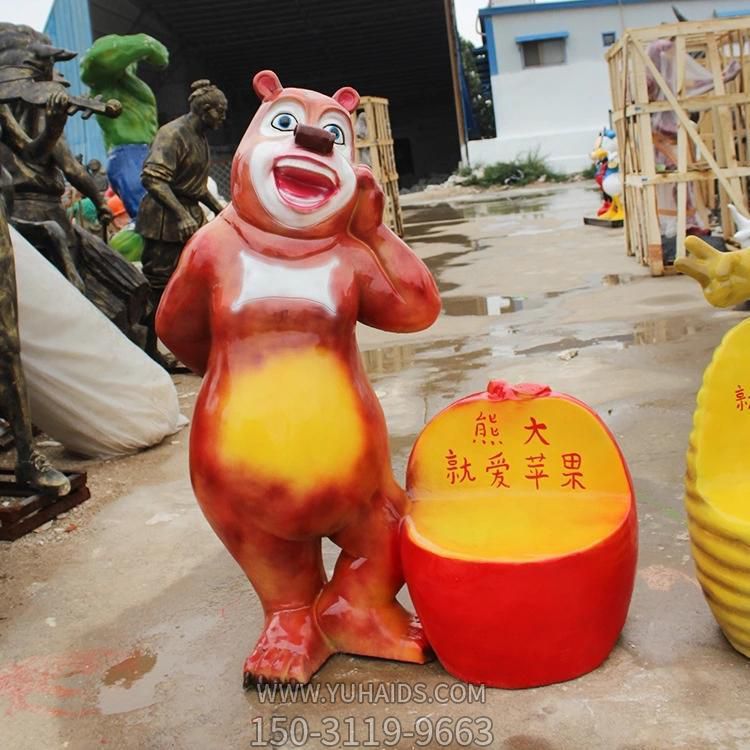 玻璃钢卡通动画人物熊大摆件博鱼网页版