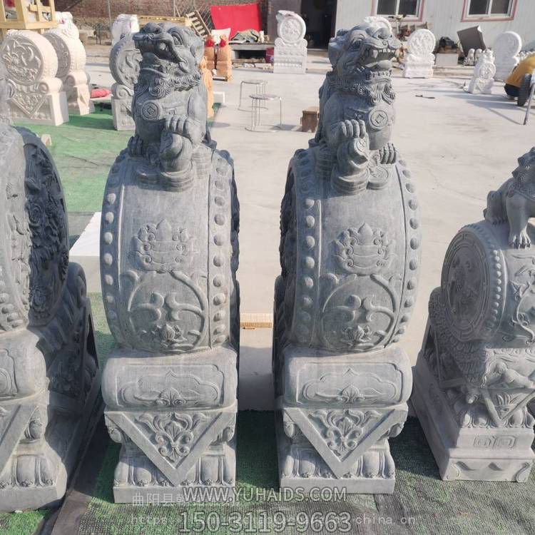 家用青石貔貅抱鼓石门墩庭院门口摆件博鱼网页版