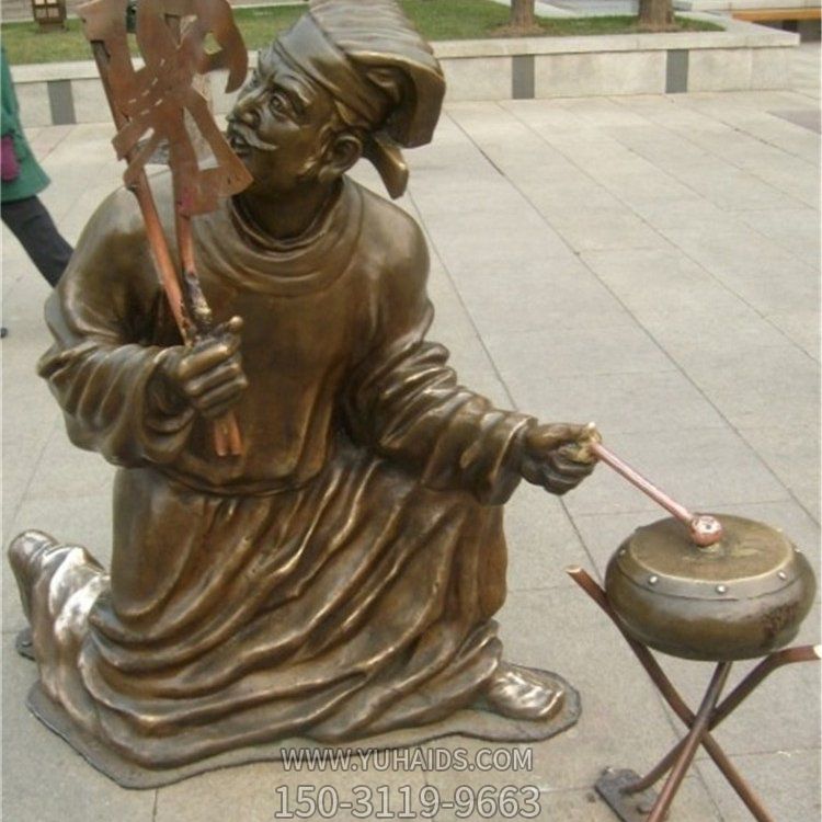 玻璃钢仿铜户外园林景观人物博鱼网页版