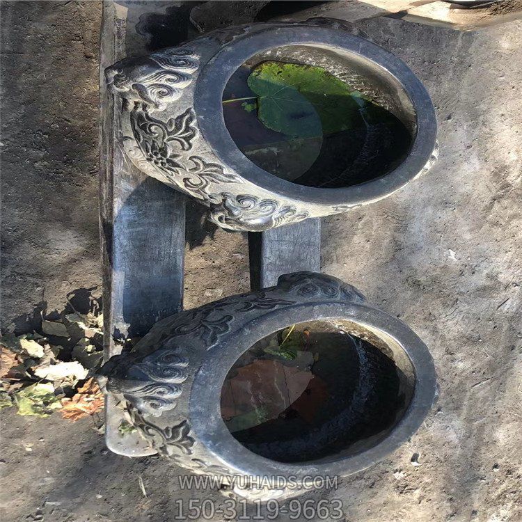 养花养鱼青石石雕缸户外庭院摆件博鱼网页版