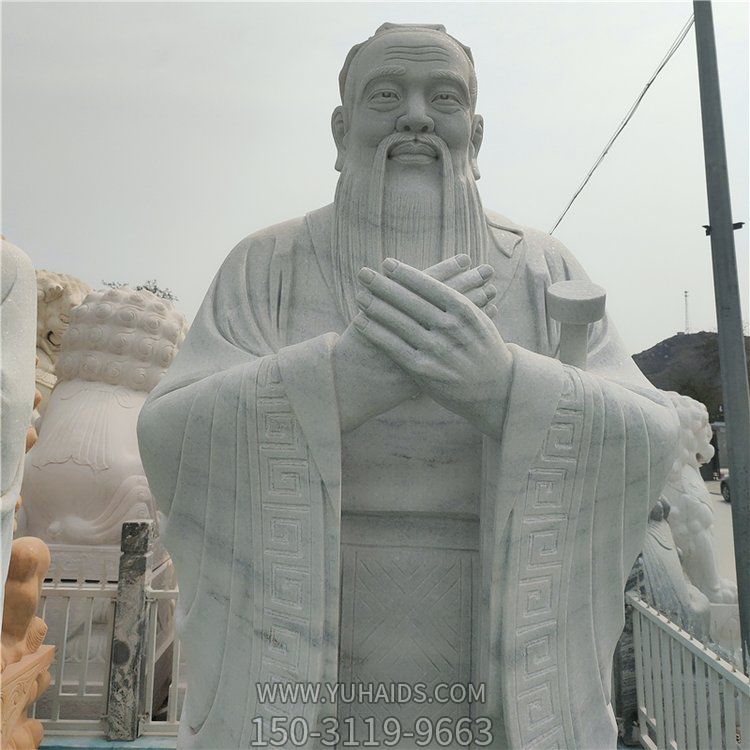 校园广场大理石石雕古代名人雕博鱼网页版