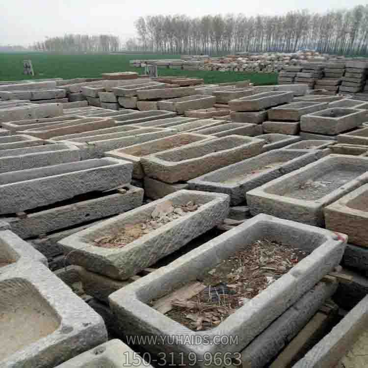 砂石大理石石雕长方形老石槽博鱼网页版