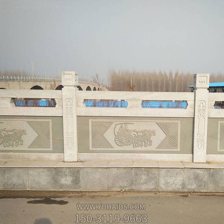 城市街道摆放青石雕刻防护栏杆博鱼网页版