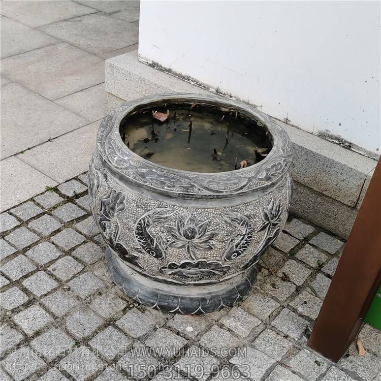 庭院摆放芝麻黑仿古鱼缸花盆博鱼网页版