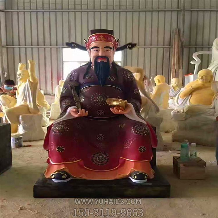 大型寺庙玻璃钢供奉神佛财神博鱼网页版