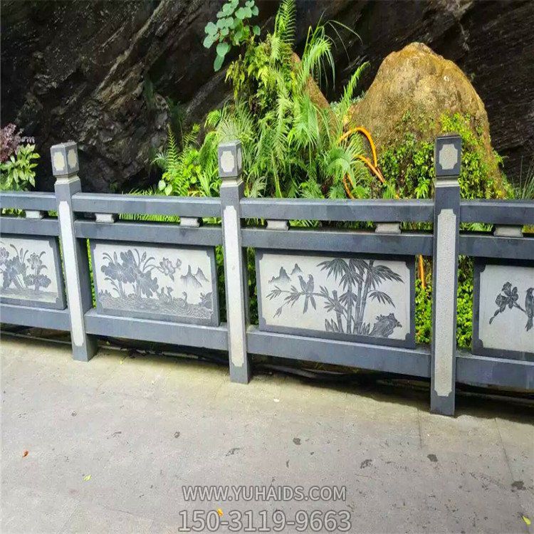 青石石雕户外公园河道护栏博鱼网页版