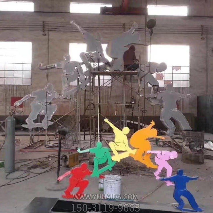 公园校园不锈钢抽象运动主题博鱼网页版