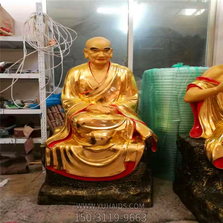 景区玻璃钢彩绘大型十八罗汉博鱼网页版