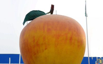 广场花园卡通玻璃钢苹果博鱼网页版