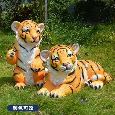 玻璃钢仿真可爱老虎，彩绘老虎博鱼网页版