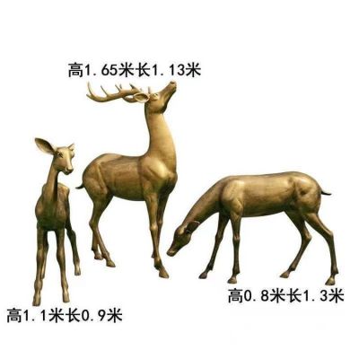 玻璃钢梅花鹿博鱼网页版  动物园景区动物摆件