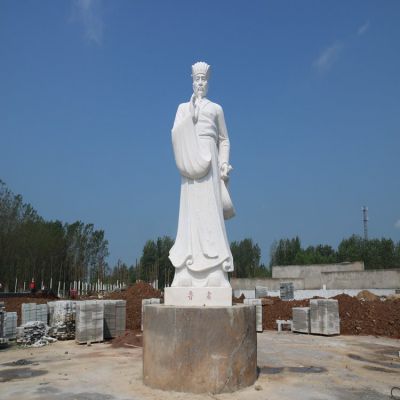 园林广场大理石石雕古代名人景观
