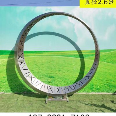  不锈钢几何户外园林景观圆环博鱼网页版