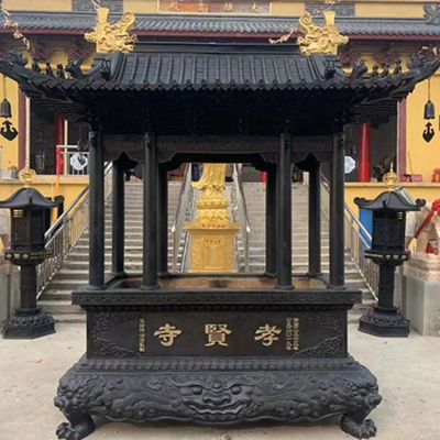 寺庙室外大型仿古铜香炉博鱼网页版