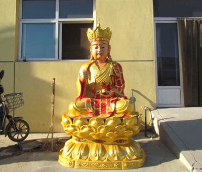 寺庙大型不锈钢喷金烤漆菩萨地藏王博鱼网页版