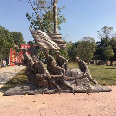 玻璃钢仿铜园林景观摆件民俗人物博鱼网页版